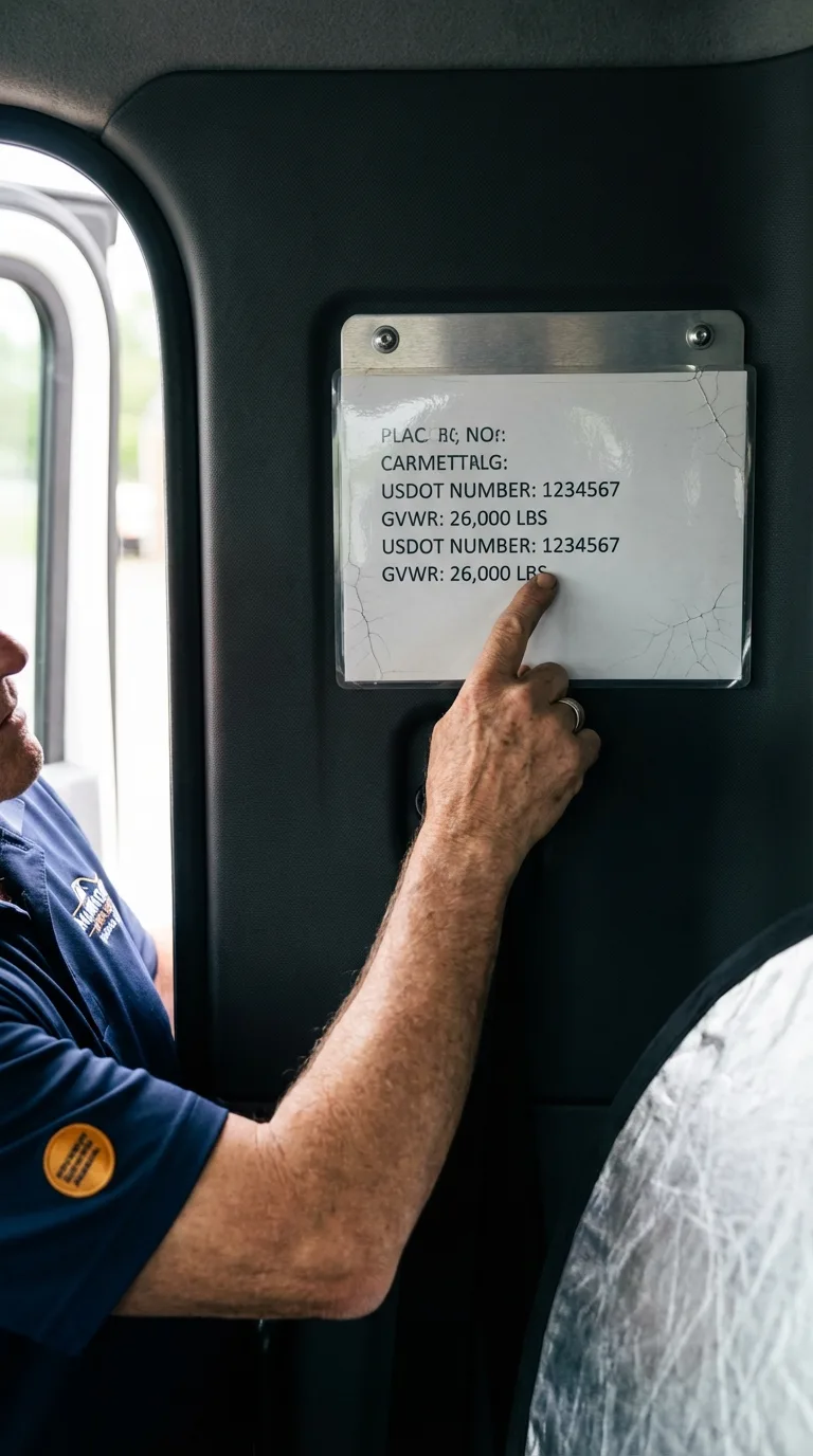 USDOT licensing placard verification in West Haverstraw
